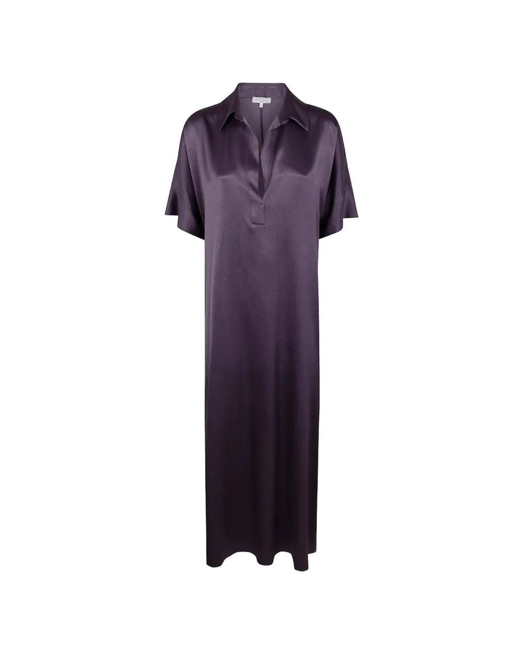Antonelli Purple Collared Shift Dress
