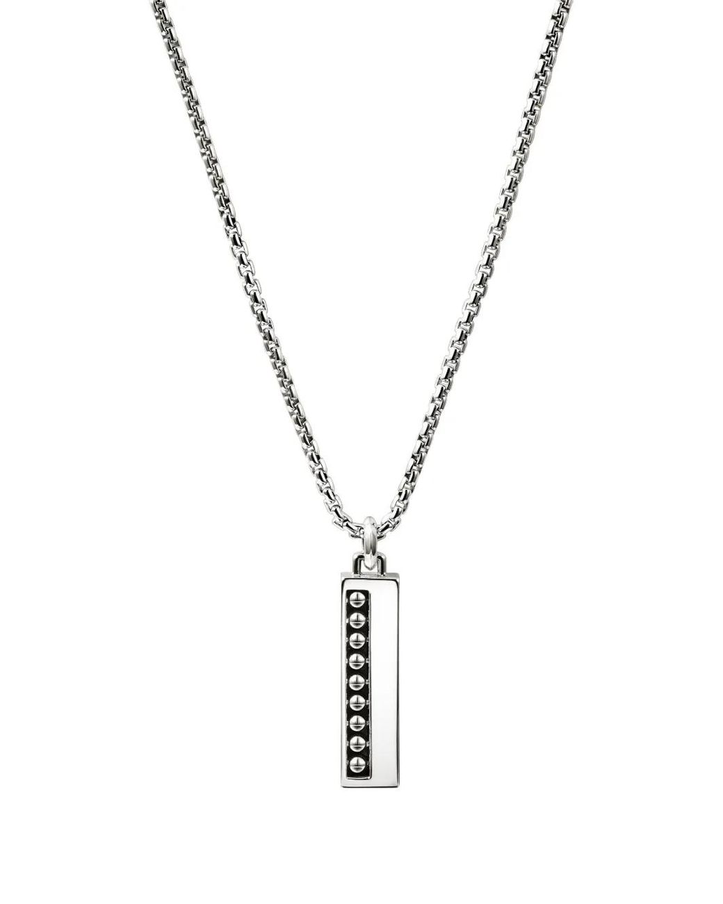 John Hardy Metallic Nailhead Rag Necklace for men