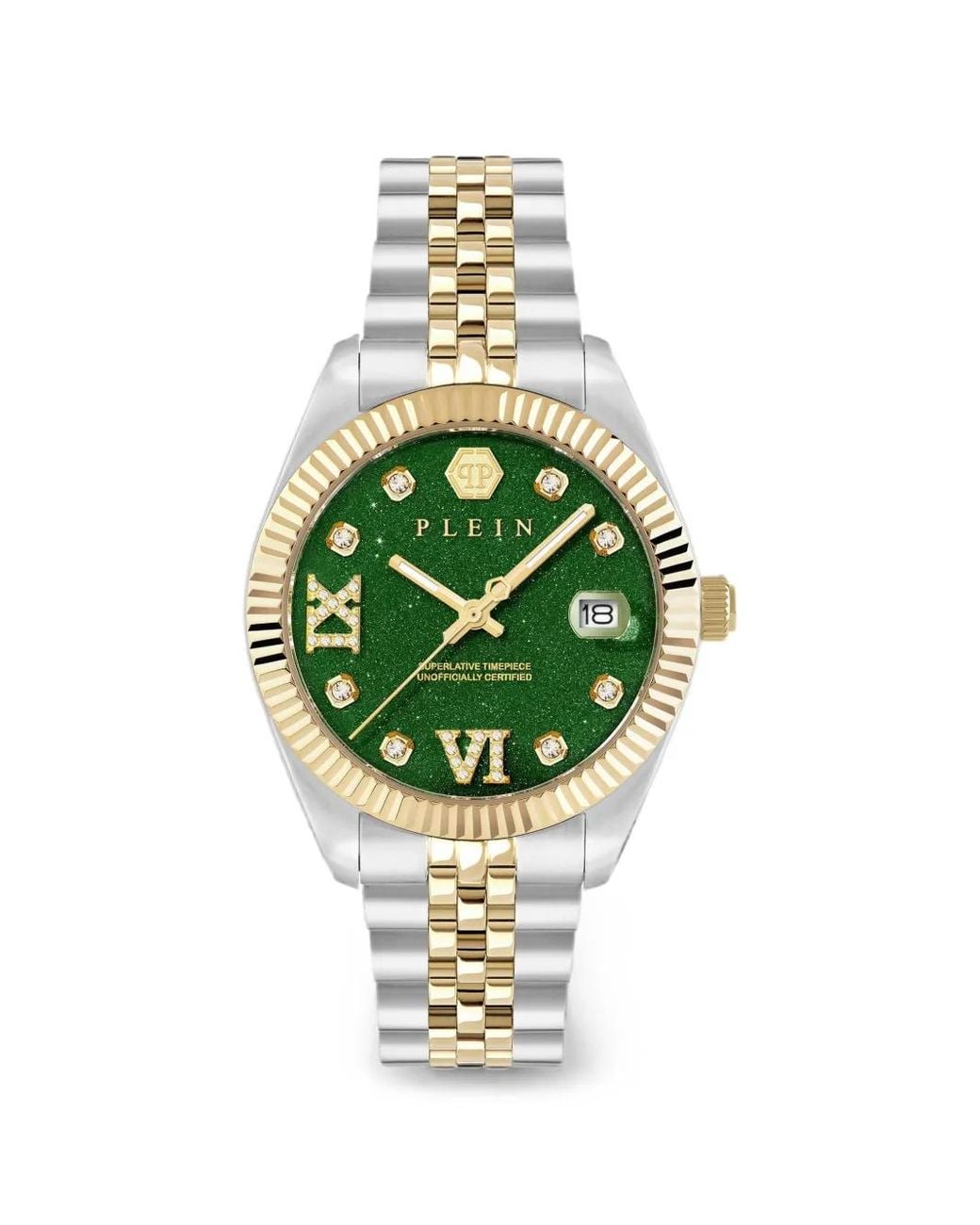 Philipp Plein Metallic Date Superlative 34Mm Watch