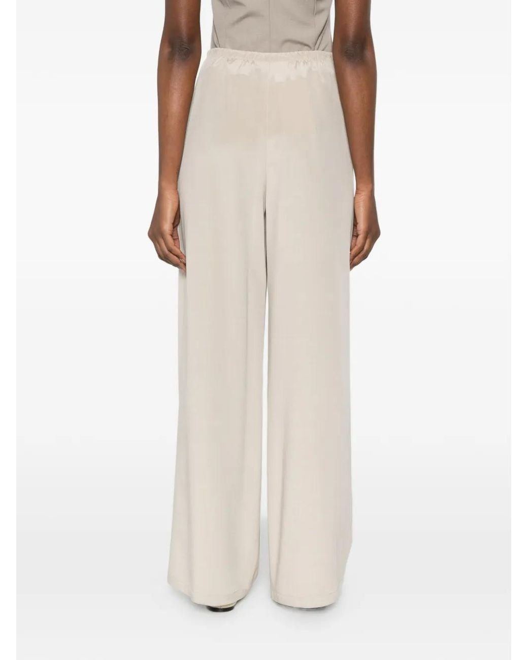 Max Mara White Mxpmaga Elastic-Waistband Trousers