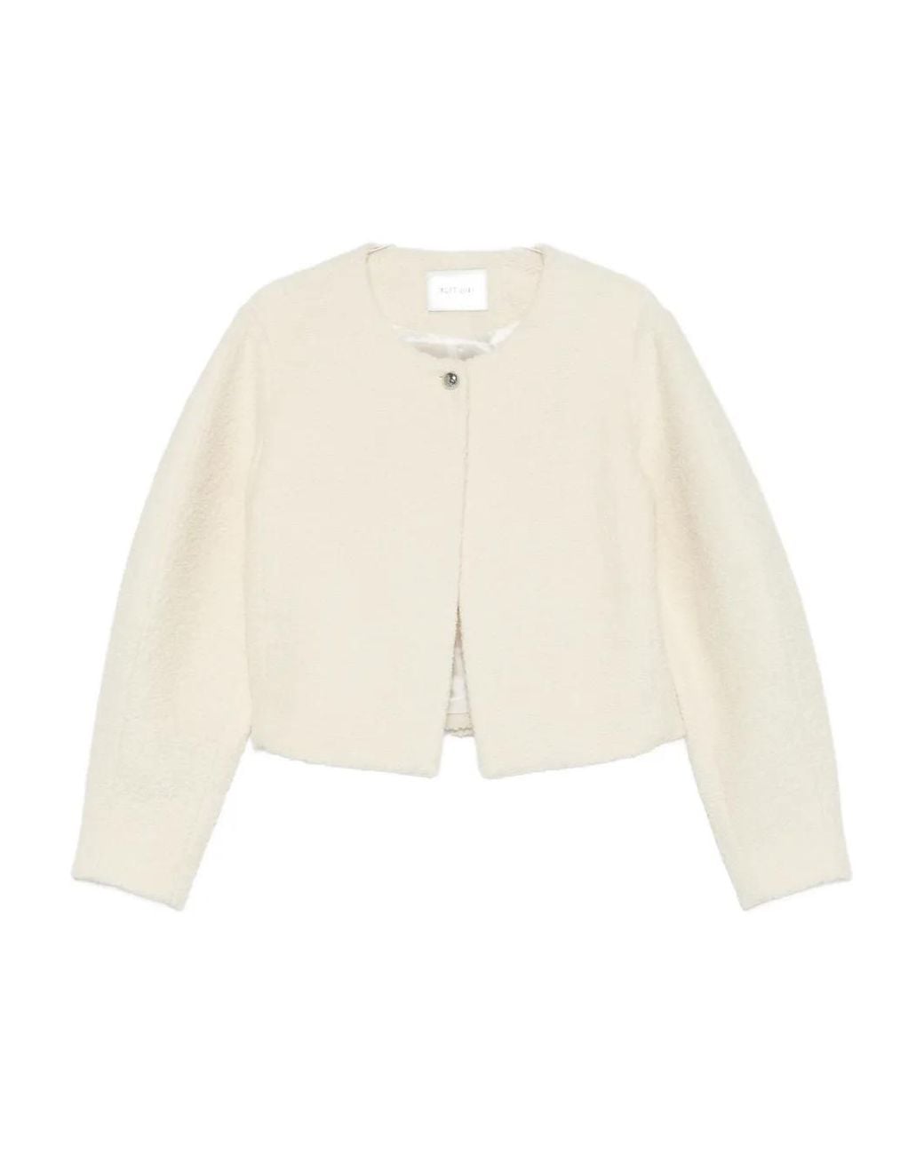 Soft Goat Natural Boucle Jacket
