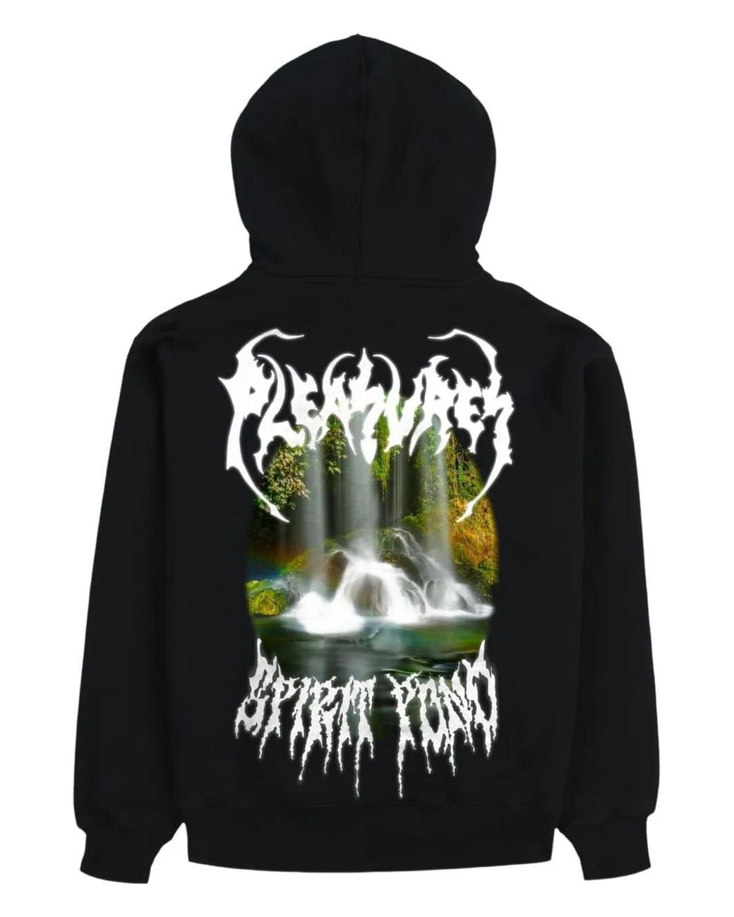 Pleasures Black Zip Hoodie for men