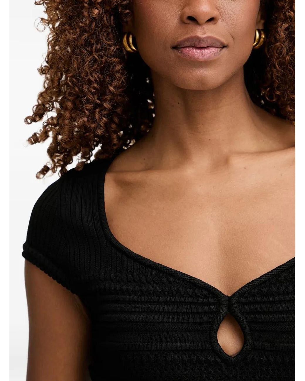 Guess Black Sweater Mini Dress