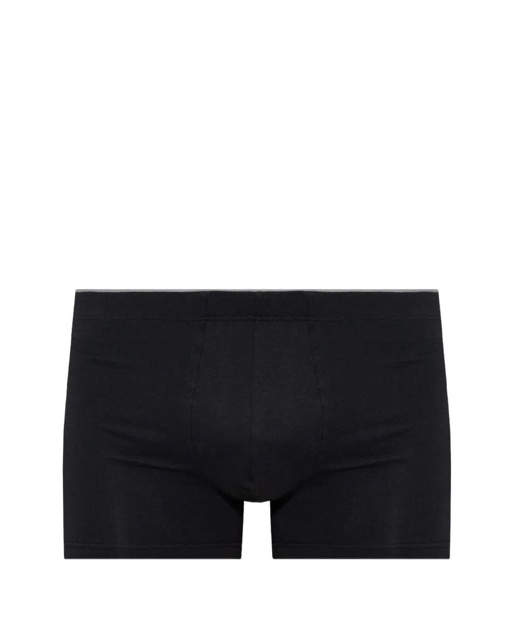 Hanro Black Cotton-Blend Boxer for men