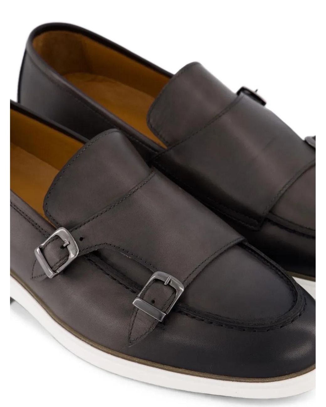 Atelier Verdi White Adamo Double-Strap Monk Shoes for men