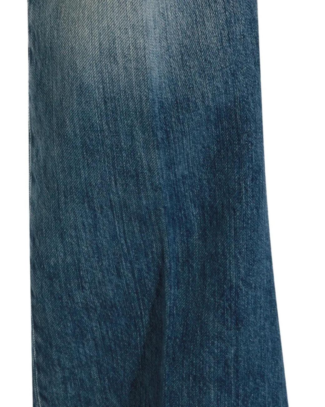 Haikure Blue Faded-Effect Bootcut Jeans
