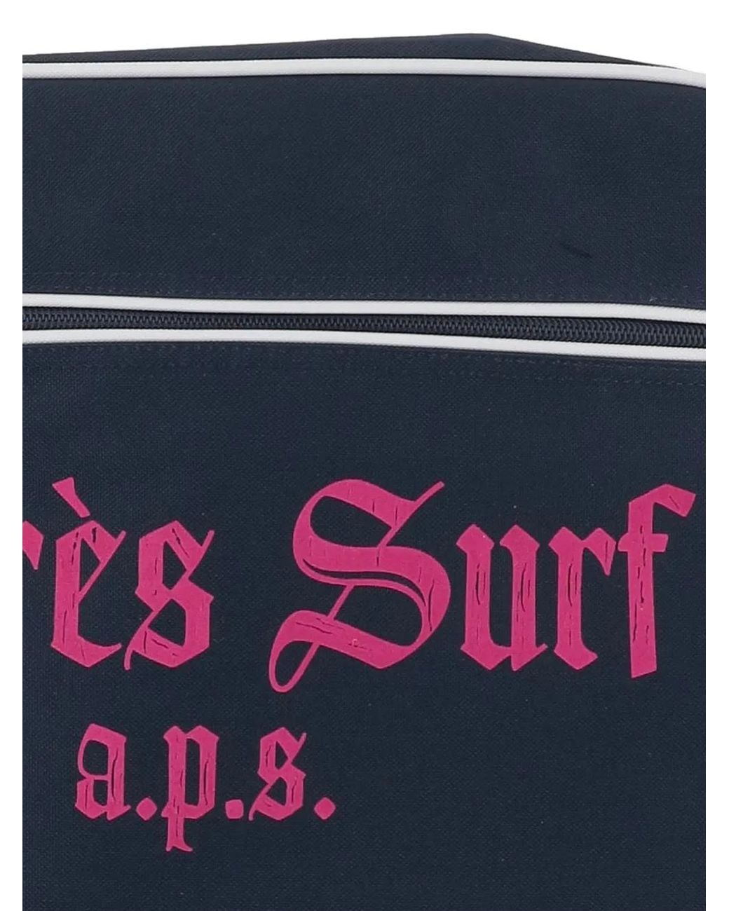 APRÈS SURF Blue Logo-Print Contrast-Trim Shoulder Bag for men