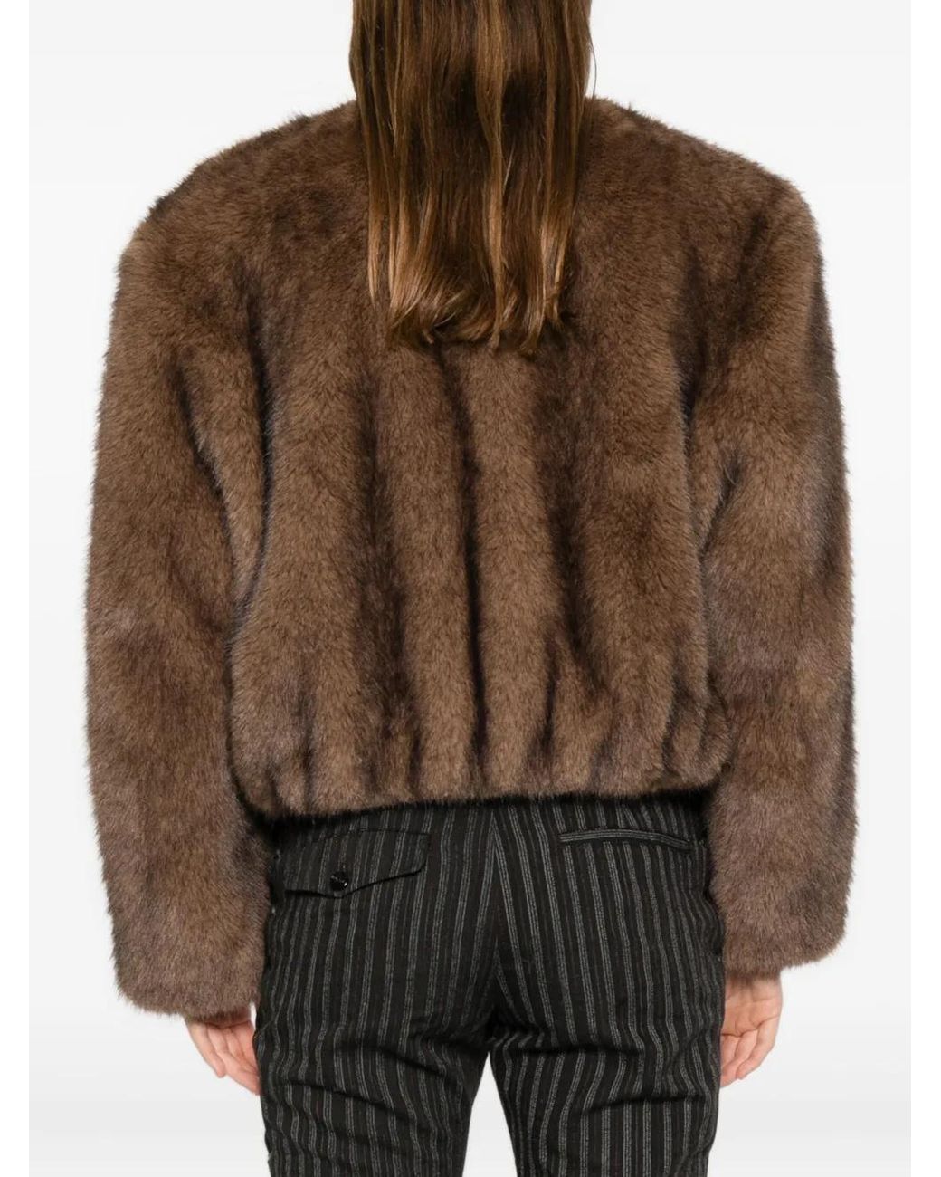 Chaqueta Con Cremallera Stand Studio de color Brown