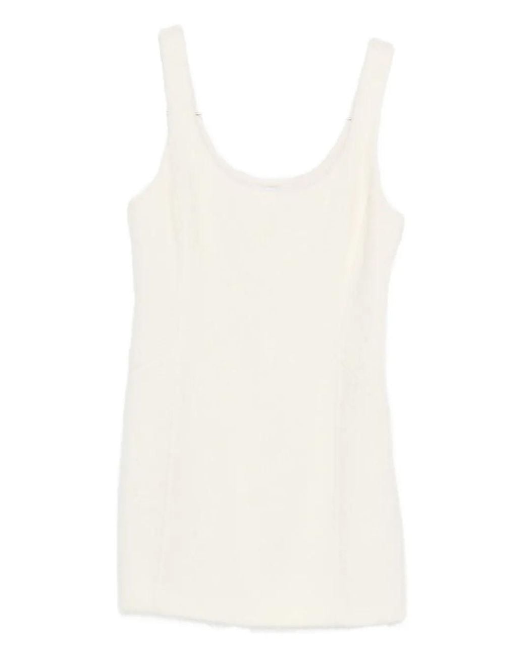 Patrizia Pepe White Soft Mini Dress