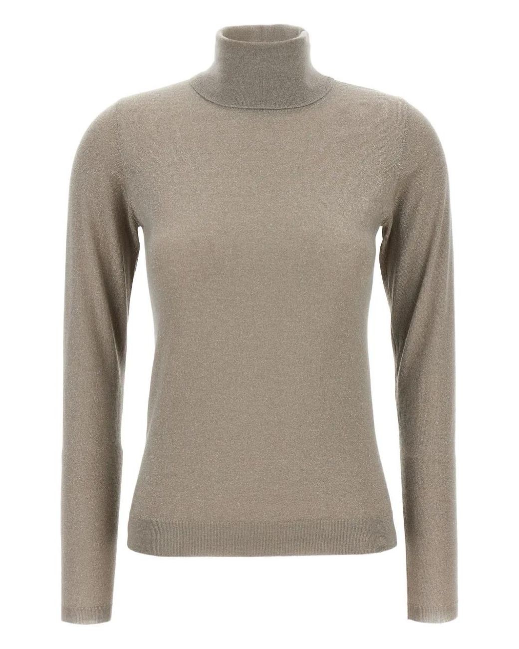 Cashmere Turtle Neck Pull Brunello Cucinelli en coloris Gray