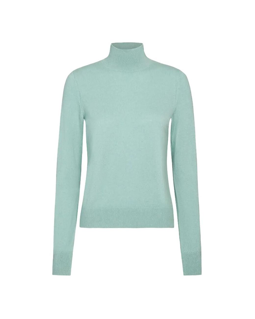 Vince Blue Knitted Turtleneck Top