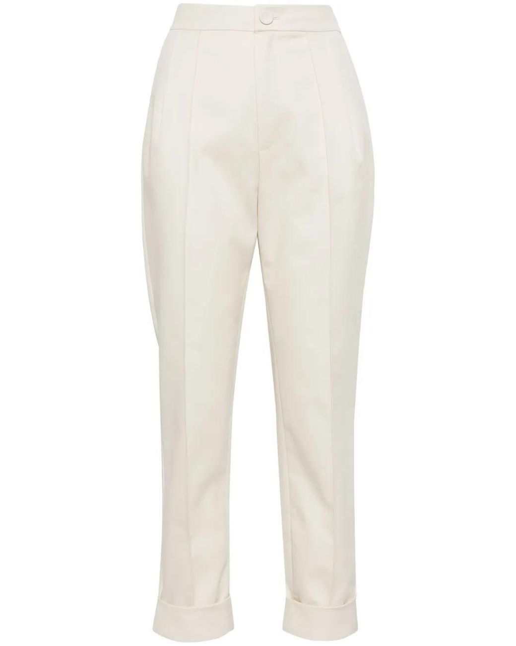 Dice Kayek White Straight-Fit Trousers