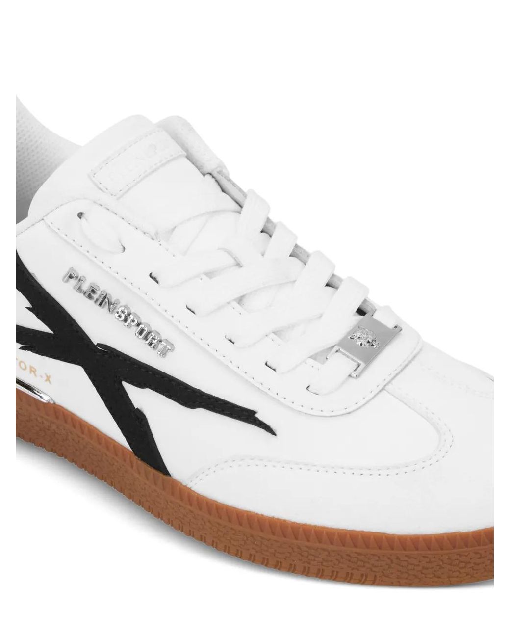 Philipp Plein White Low-Top Sneakers Raptor-X