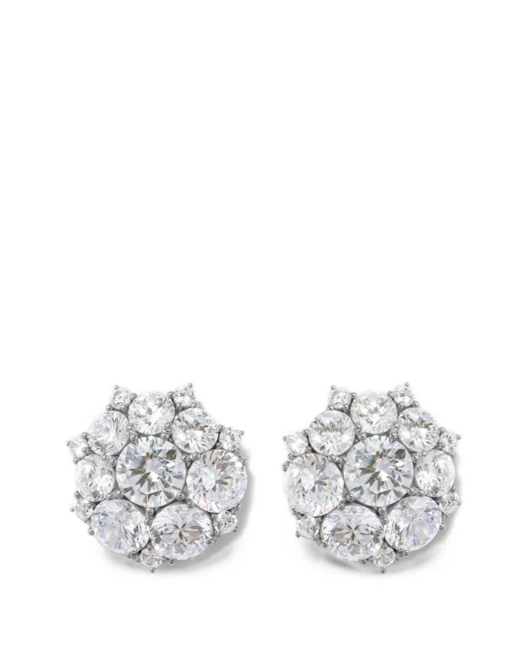 COMPLETEDWORKS White The Many-Headed Hydra Cubic Zirconia Earrings