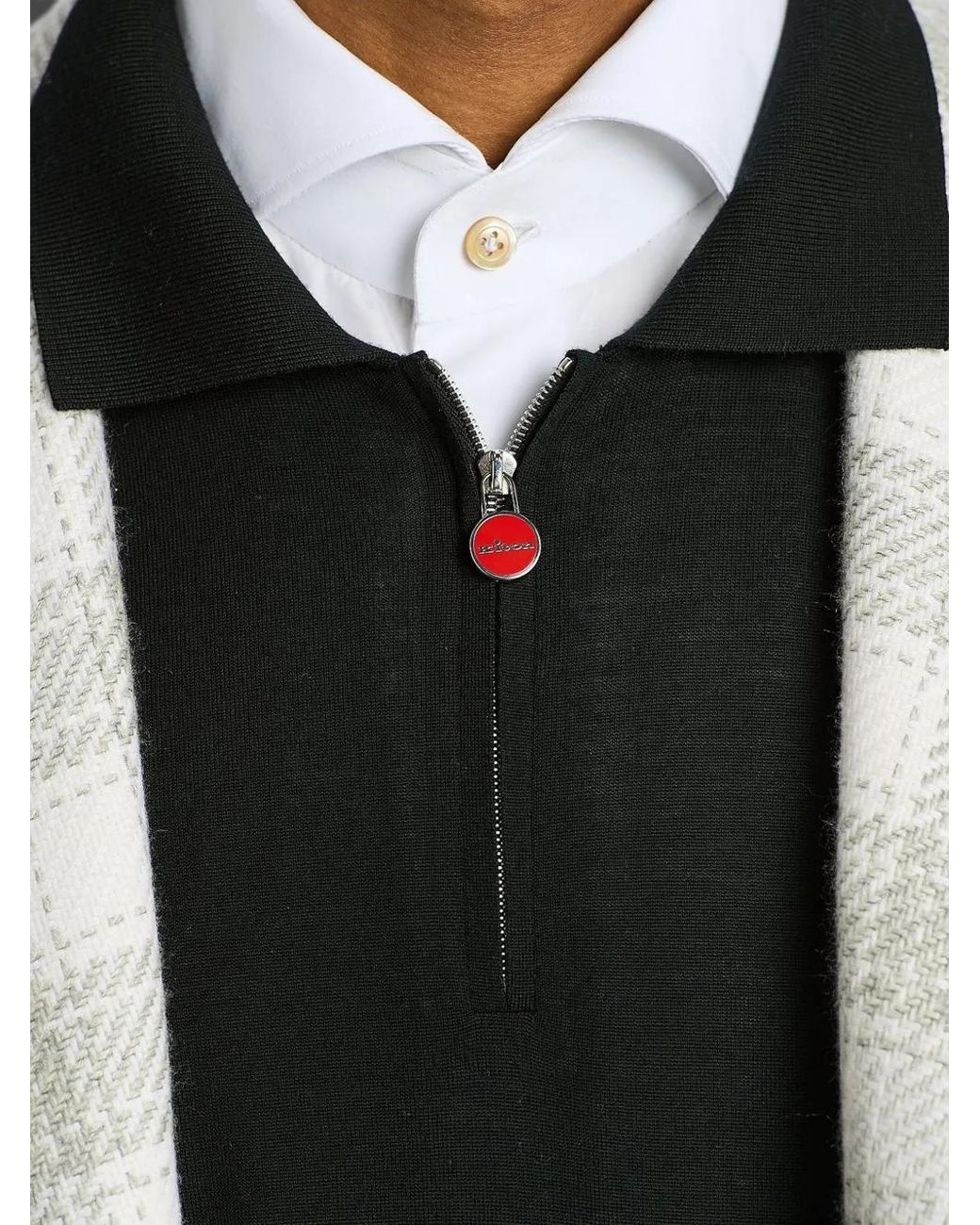 Polo di Kiton in Black da Uomo