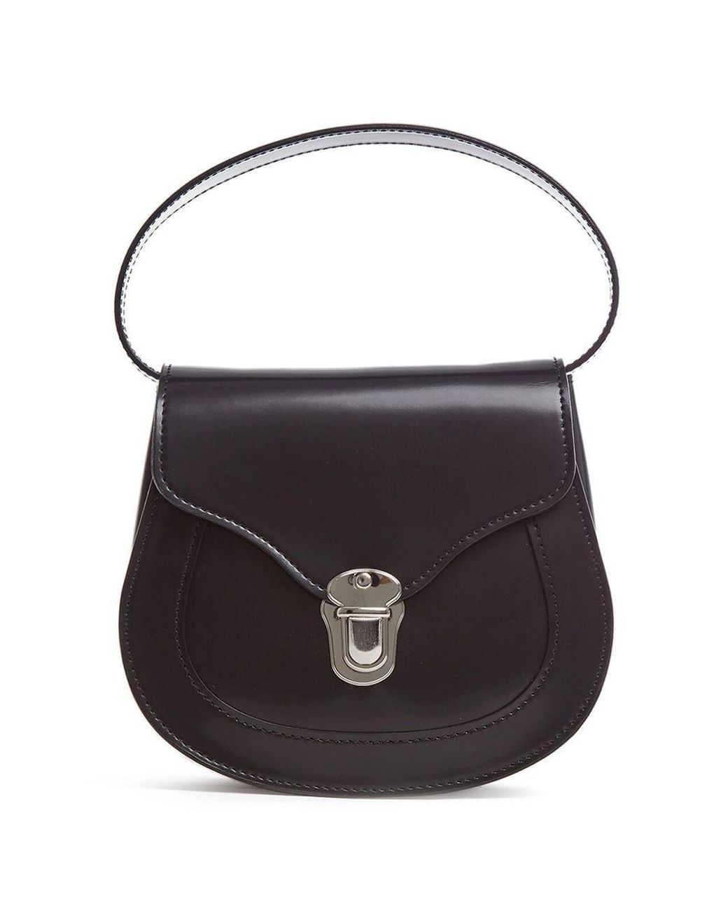 Comme des Garcons Foldover top Mini Bag in Black Lyst UK