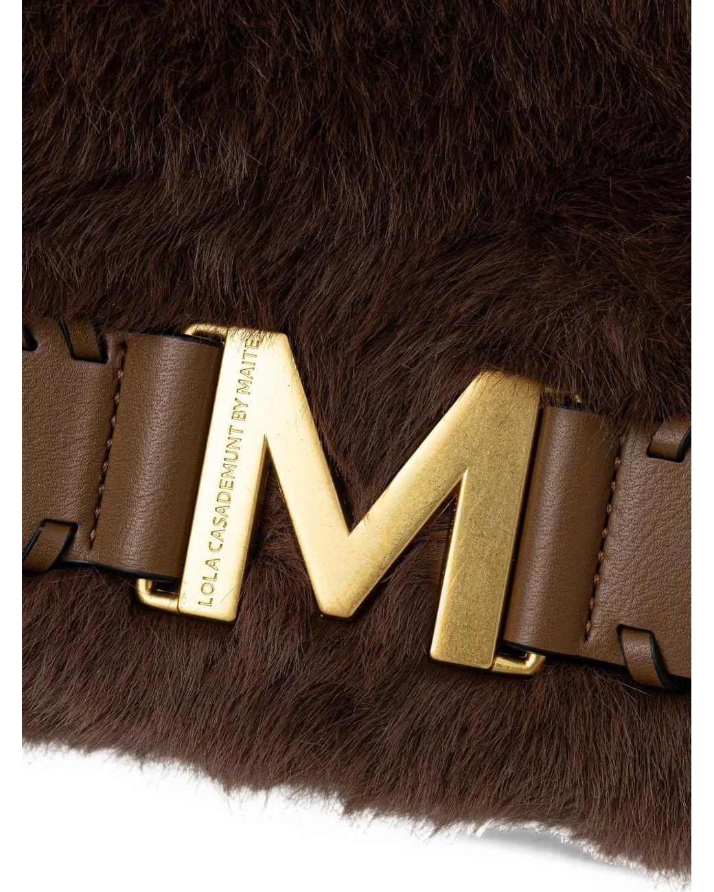 Lola Casademunt Logo-Plaque Tote Bag in Brown | Lyst