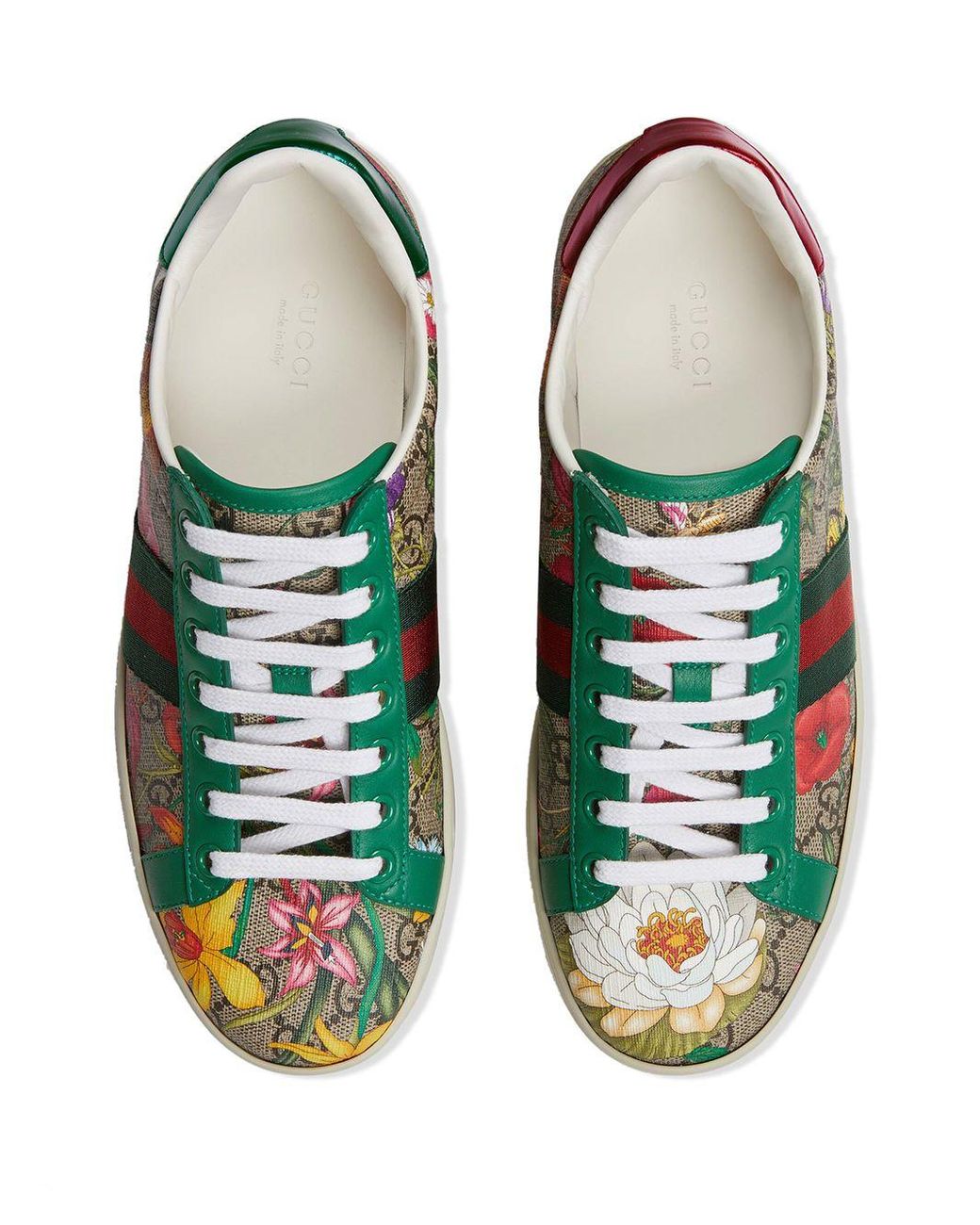 gucci ace gg flora sneakers