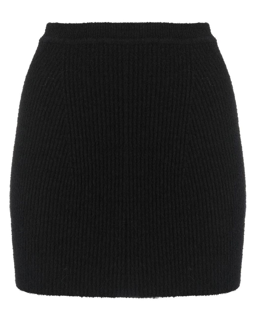 Wardrobe NYC Gebreide Mini-Rok in het Black