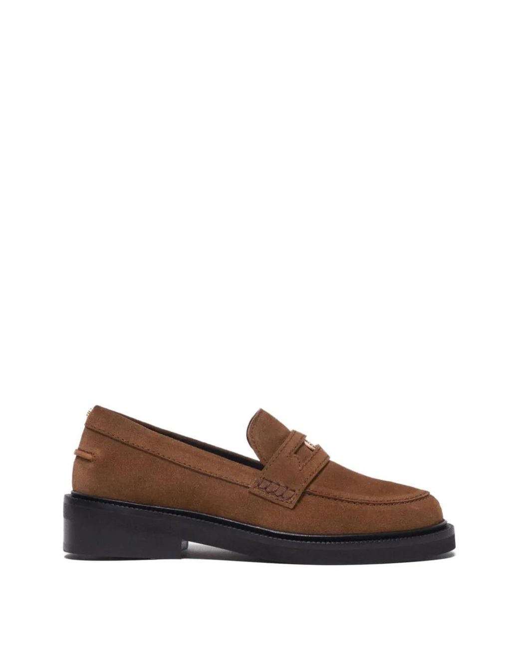 Maje Brown Suede Loafers