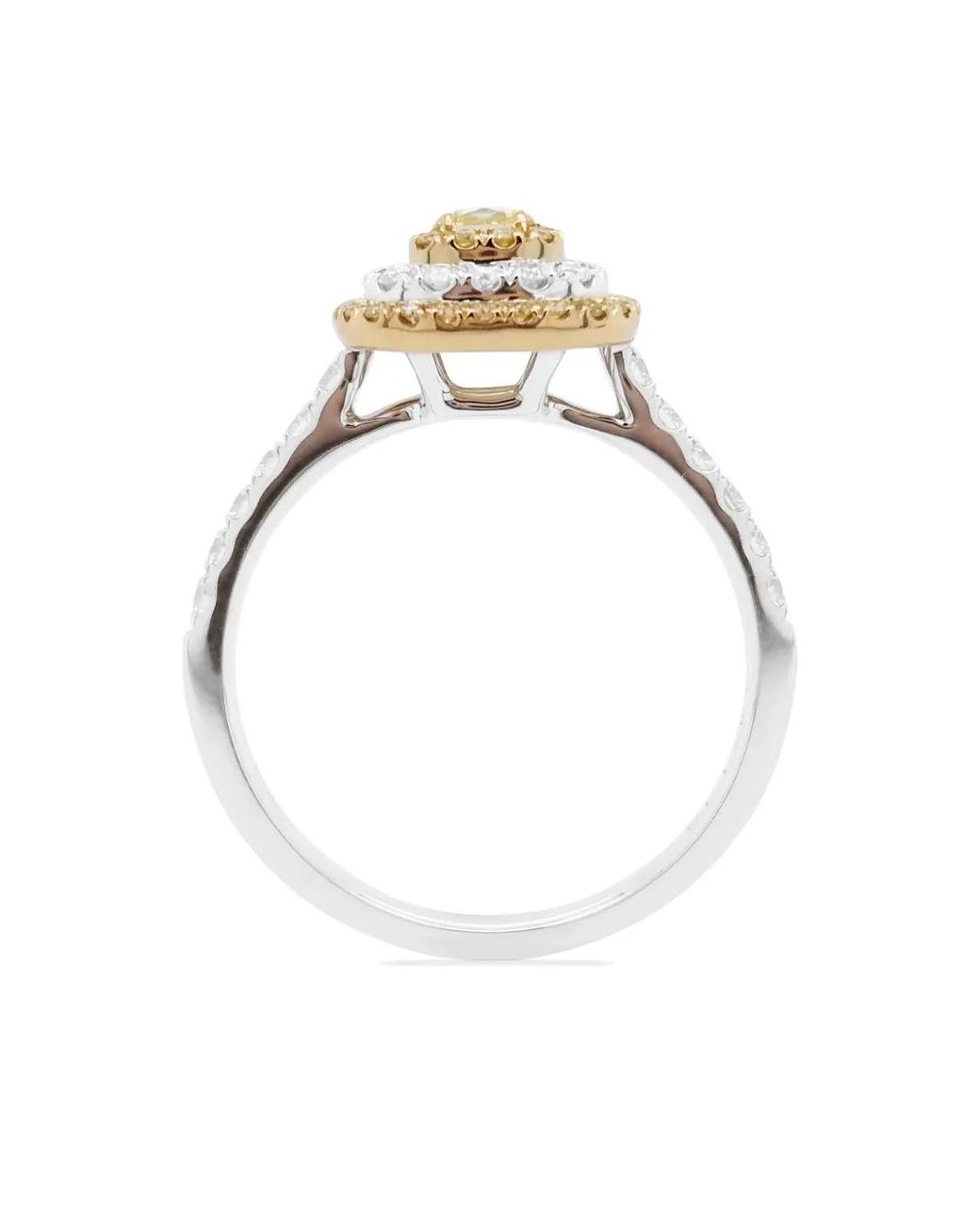 HYT Jewelry Metallic Diamond Cocktail Ring