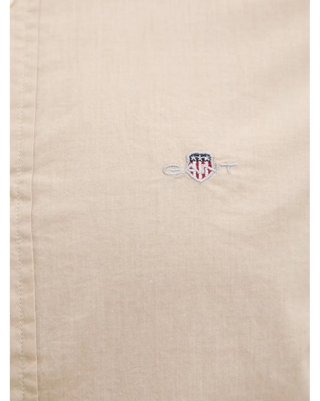 Gant Button-Down-Hemd Mit Logo in Natural für Herren