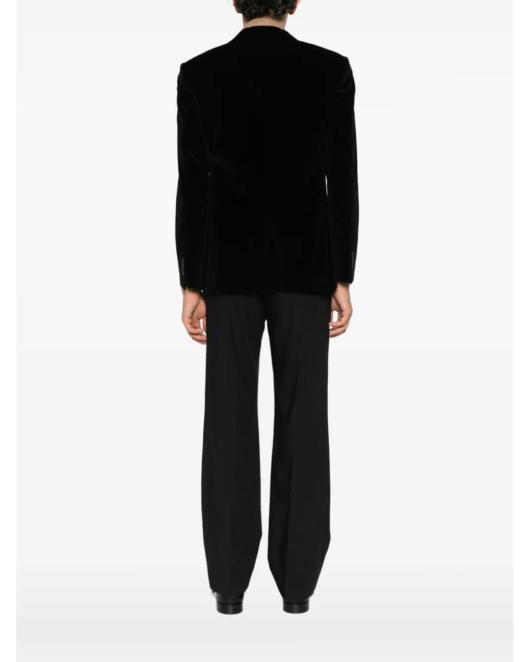 Tagliatore Black Velvet Single-Breasted Jacket for men