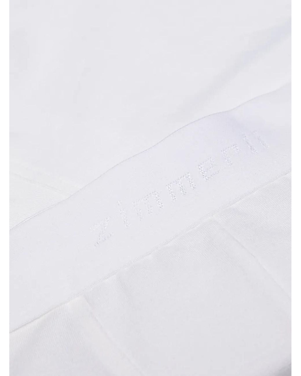 Zimmerli of Switzerland White Logo-Band Boxer Shorts for men