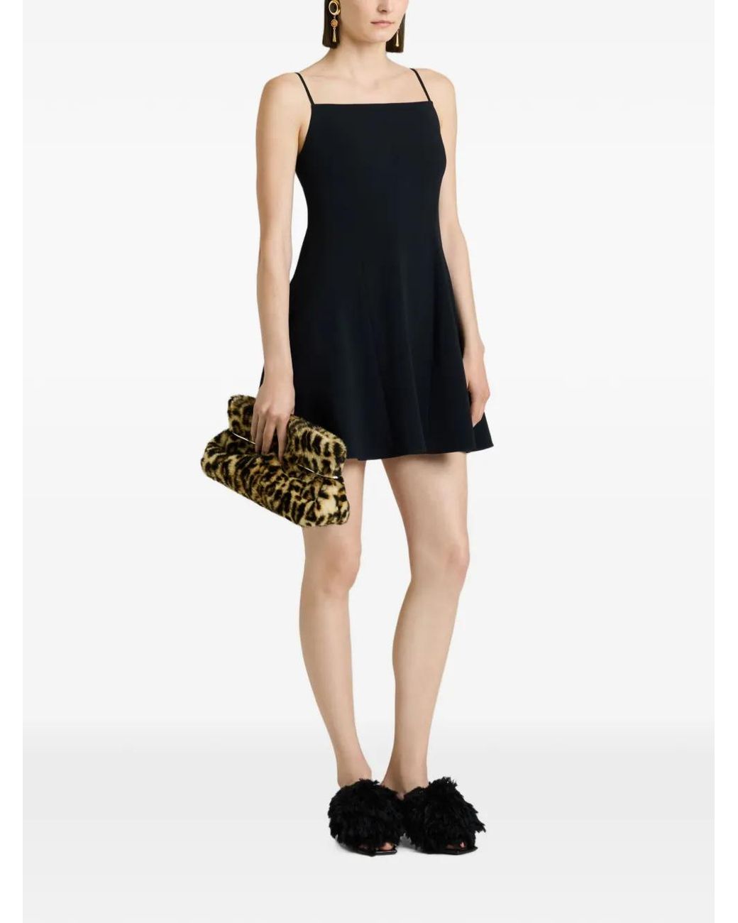 Givenchy Black Sliced Mini Dress