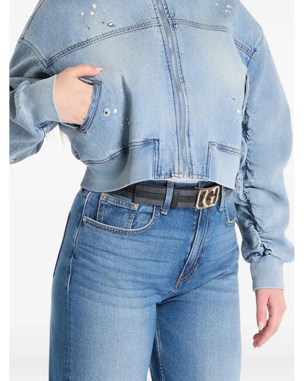 Guess Blue Anna Denim Jacket