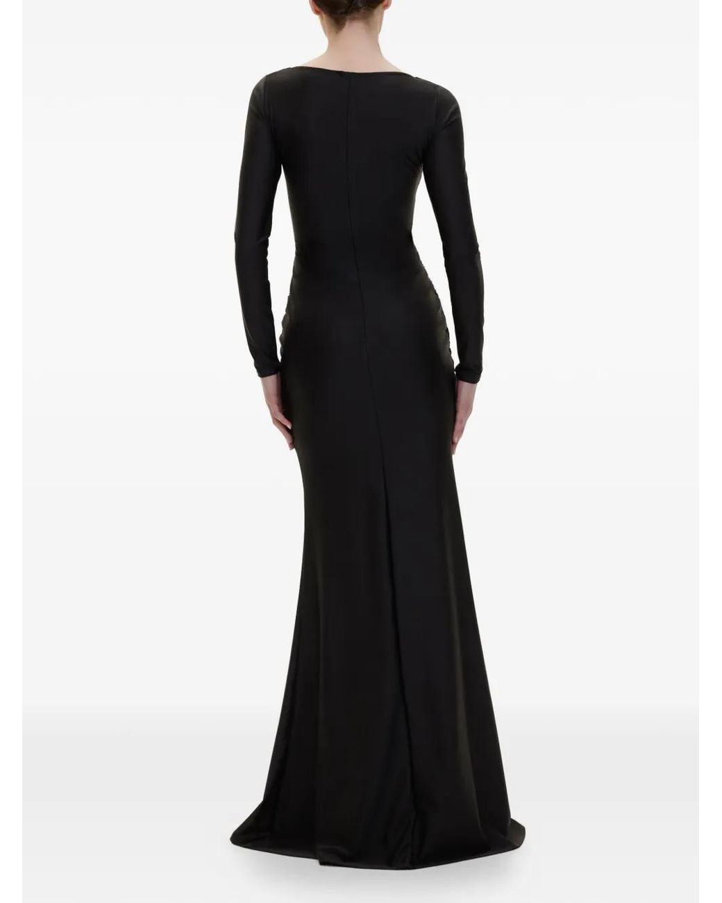 V:PM ATELIER Black Delia Ruched Dress