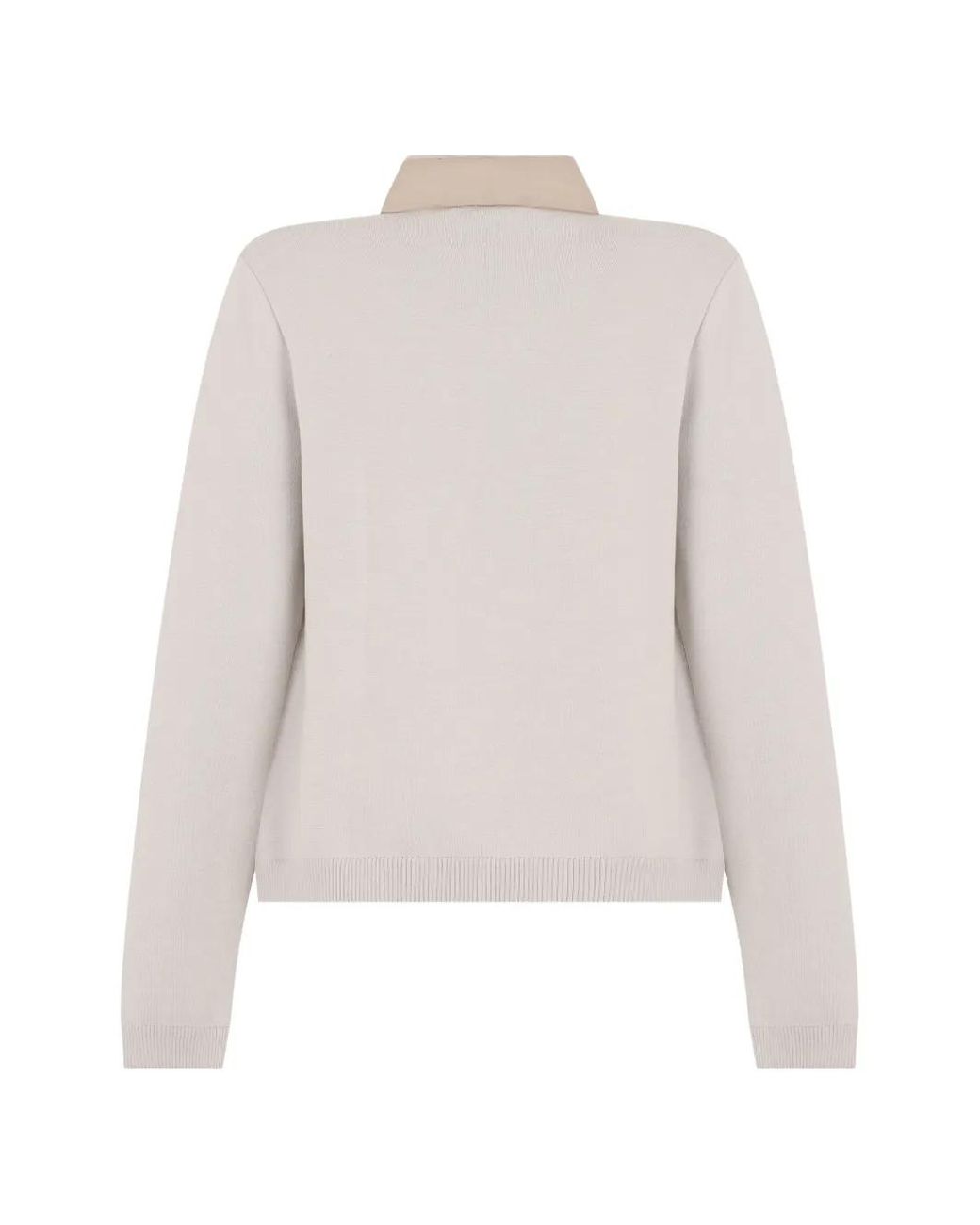Moorer Natural Quilted Panelled Jacket
