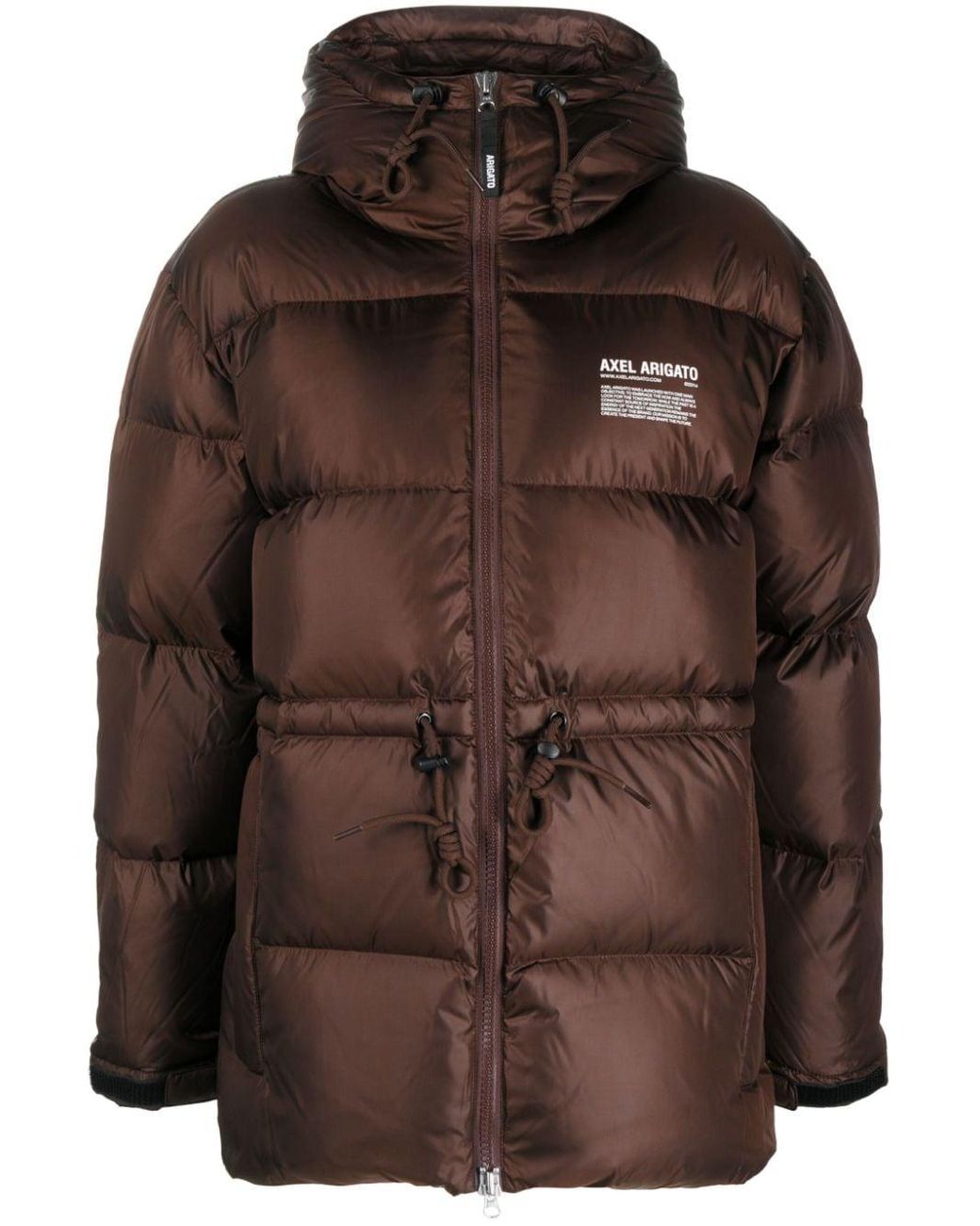 Axel Arigato Quilted Puffer Jacket in Brown | Lyst UK