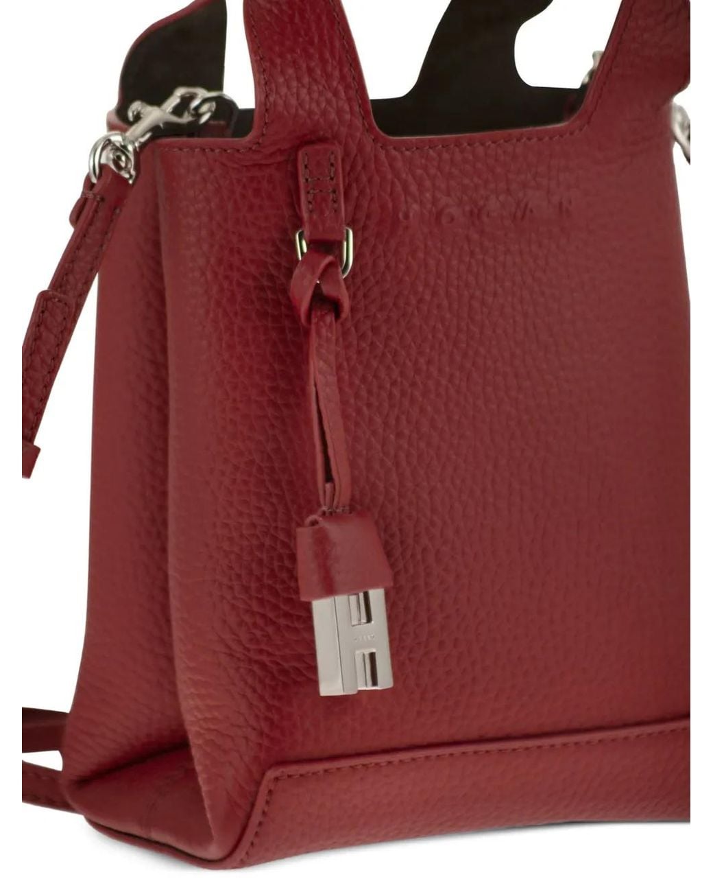 Hogan Red Logo-Detail Tote Bag