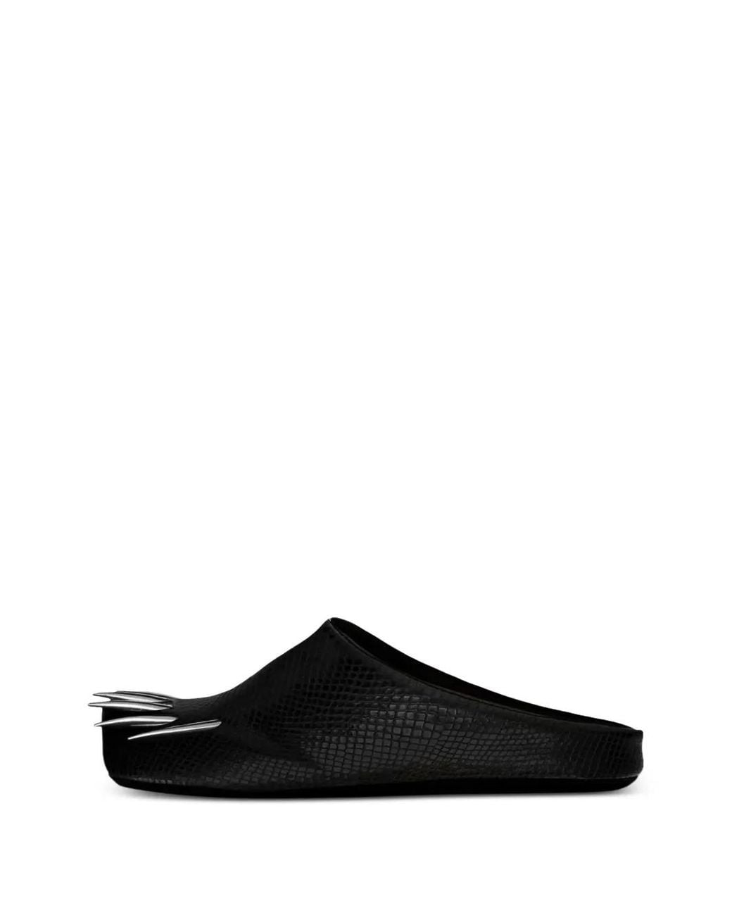 Bravest Studios Black Snake Claw Mules for men
