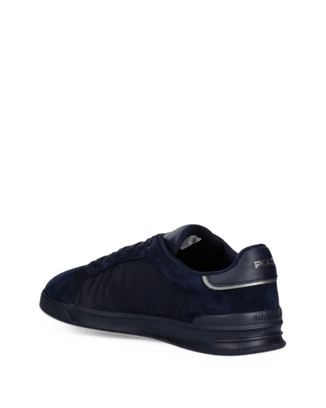 Polo Ralph Lauren Blue Heritage Court Utily Logo-Embroidered Sneakers for men