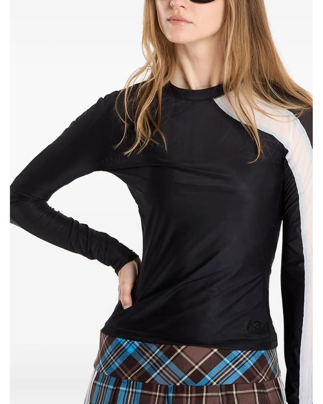 Y-3 Black Long-Sleeve T-Shirt