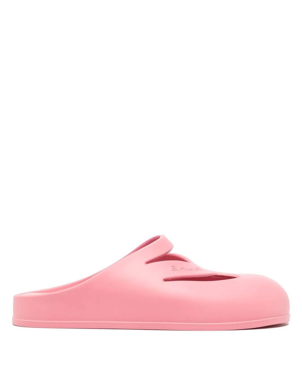Bally Pink Round-Toe Flat Slides