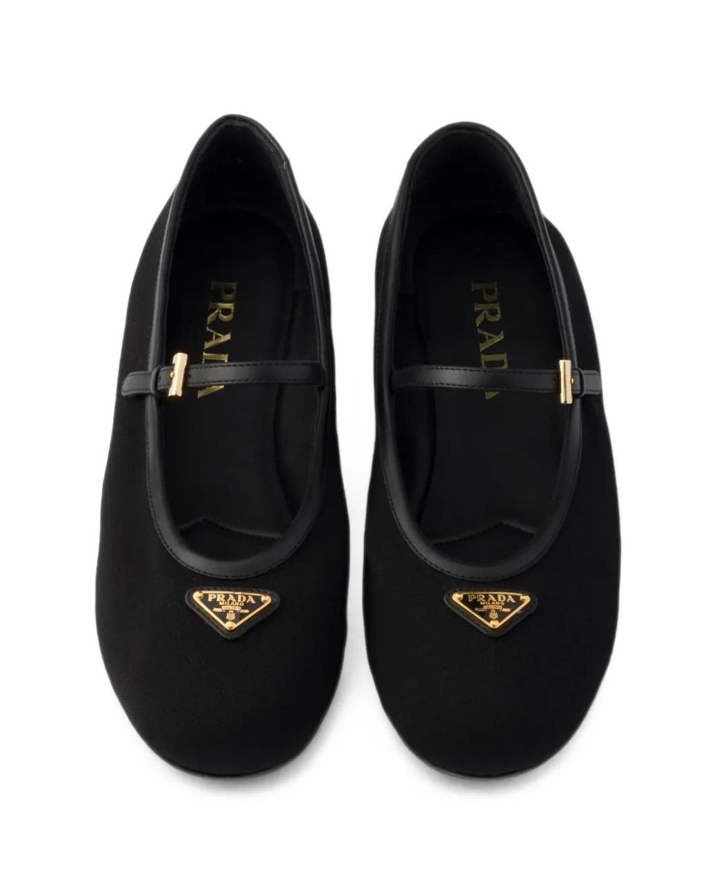 Prada White Fabric Ballerinas