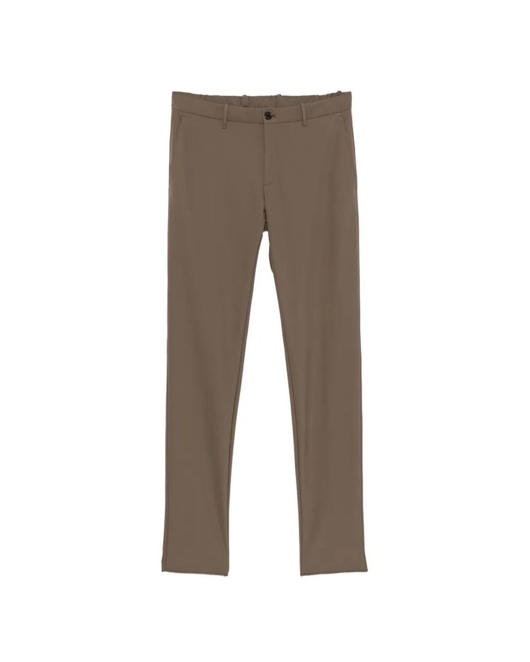 Incotex Gray Belt-Loop Zip-Fastening Trousers for men