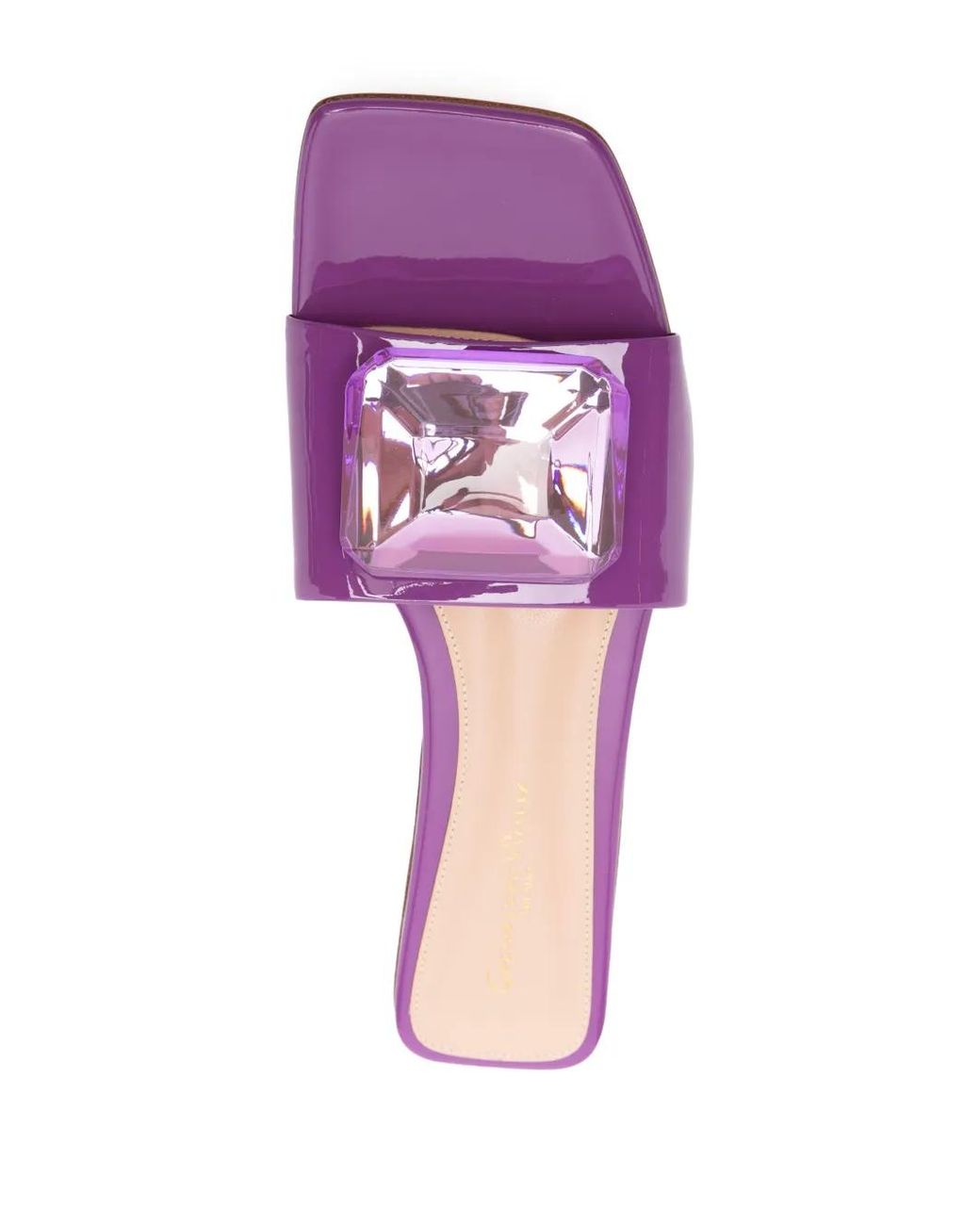 Gianvito Rossi Pink Jaipur Crystal-Embellished Slides