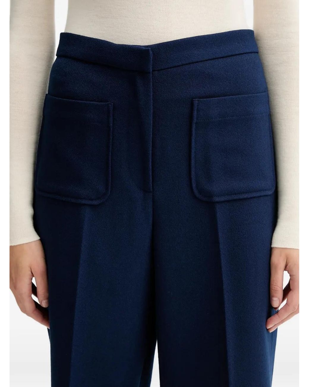 Pantalones Acampanados Estilo Capri Sessun de color Blue