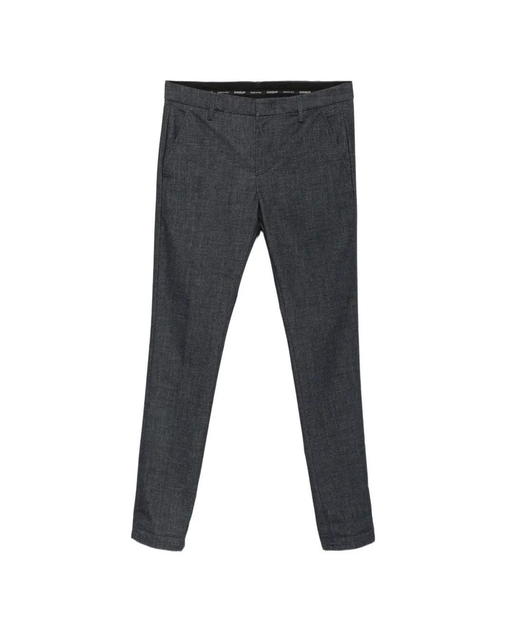 Dondup Gaubert Broek Met Verborgen Sluiting in het Gray voor heren