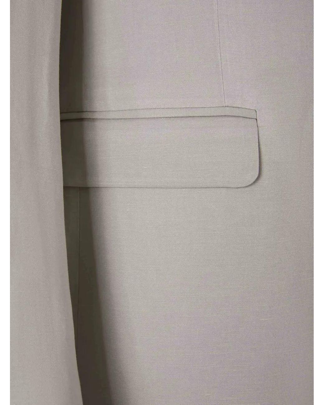 Canali Gray Flap Pocket Blazer for men