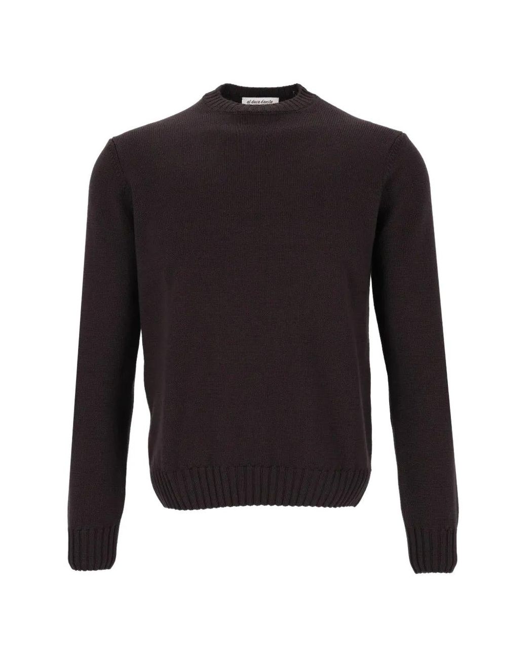 Al Duca D'aosta Blue Pull En Laine Mérinos for men