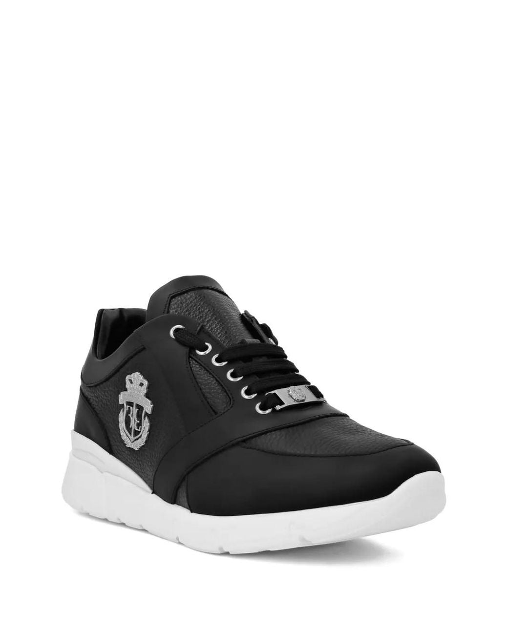 Billionaire Black Crest Runner Sneakers for men