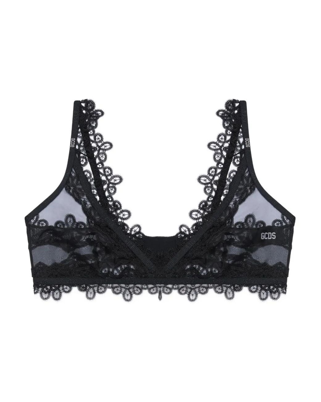 Gcds Black Lace Bralette Bras
