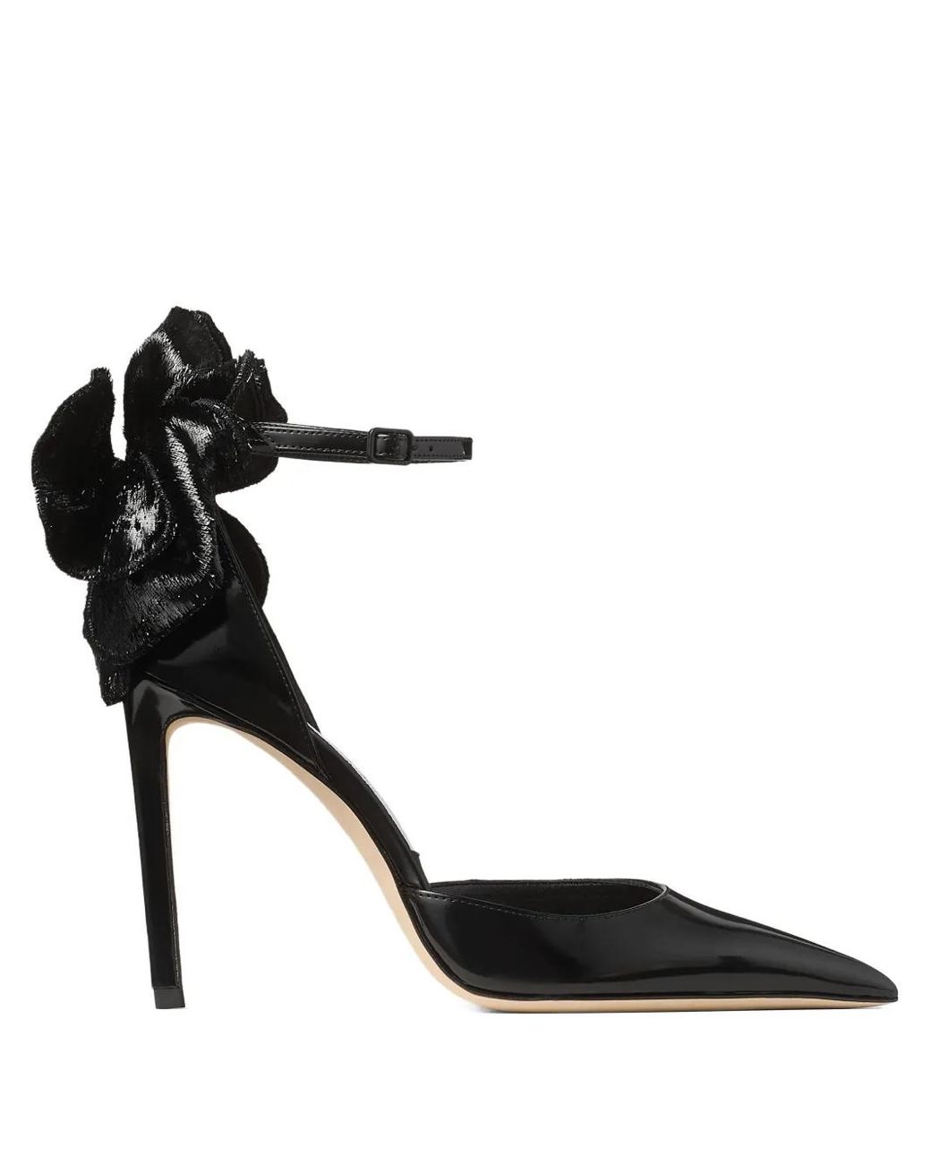 Jimmy Choo Black Marja 100 Leather Pumps