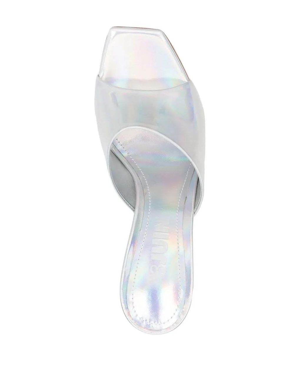 3Juin White Leather Sandals