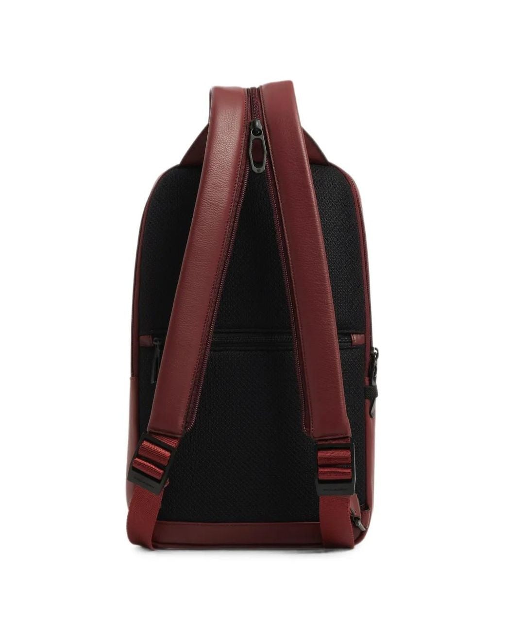 Piquadro Purple Convertible Leather Sling Bag for men